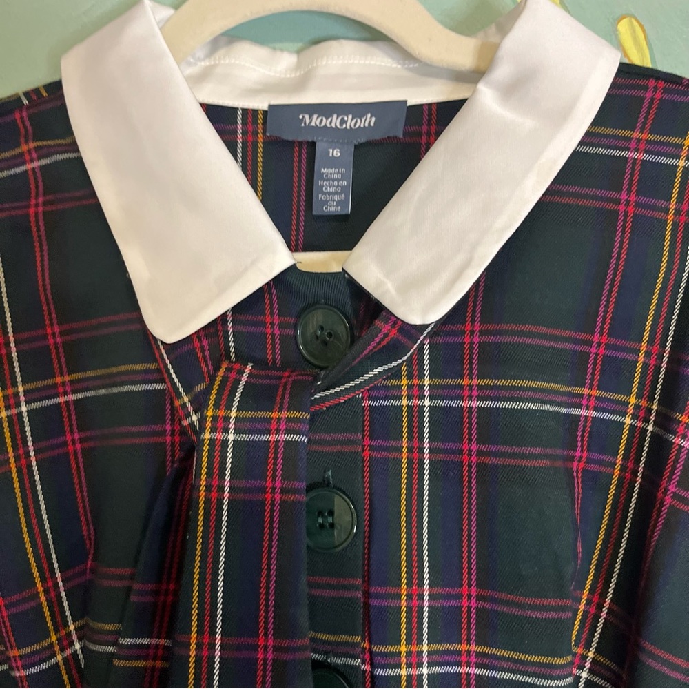 ModCloth Prep School Posh Fit And Flare Dress Sz 16 - Picture 6 of 12